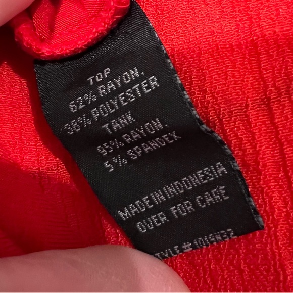 BCX Flowy red blouse shirt - Picture 4 of 4